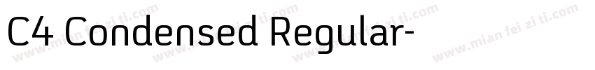 C4 Condensed Regular字体转换